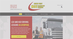 Desktop Screenshot of hgv-training-northwest.co.uk